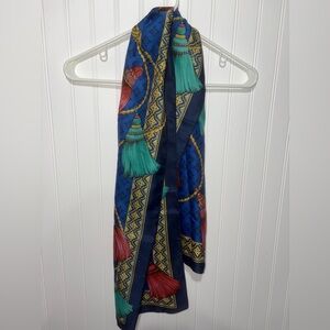 Vintage Colorful Patterned Scarf